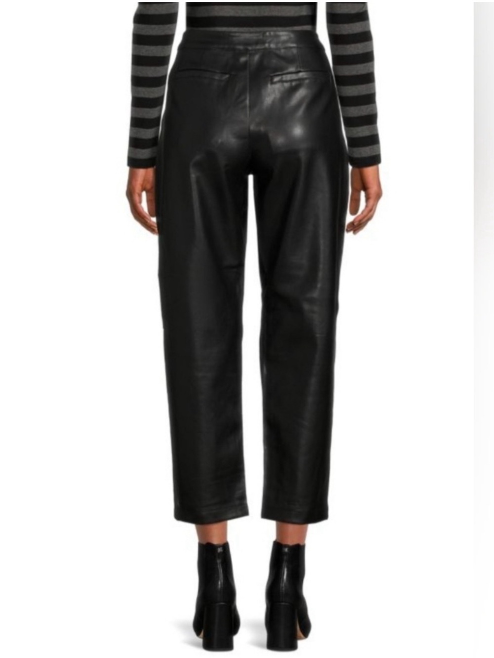 Etienne Marcel Black Faux Leather Pants